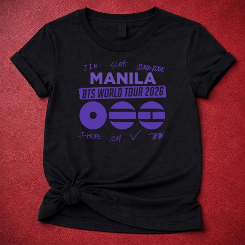 BTS World Tour 2026 manila Custom Tshirt