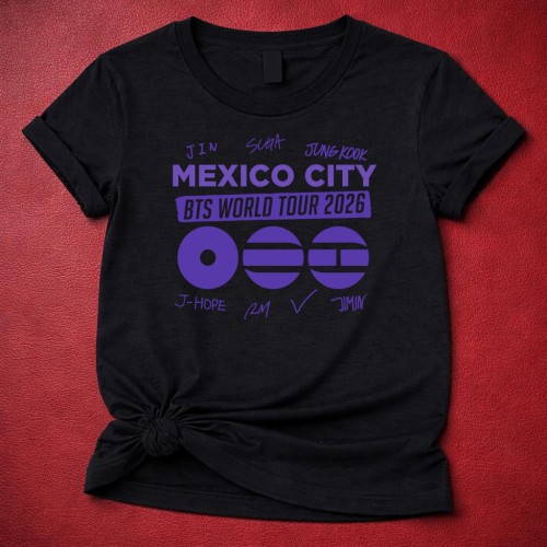 BTS World Tour 2026 mexico city Custom Tshirt