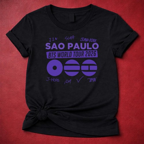 BTS World Tour 2026 sao paulo Custom Tshirt