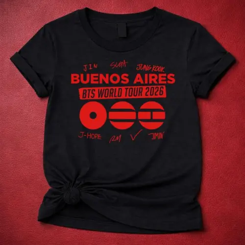 BTS World Tour 2026 buenos aires Custom Tshirt