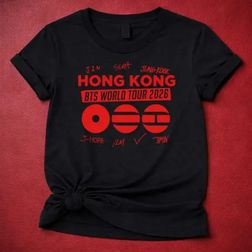BTS World Tour 2026 hong kong Custom Tshirt