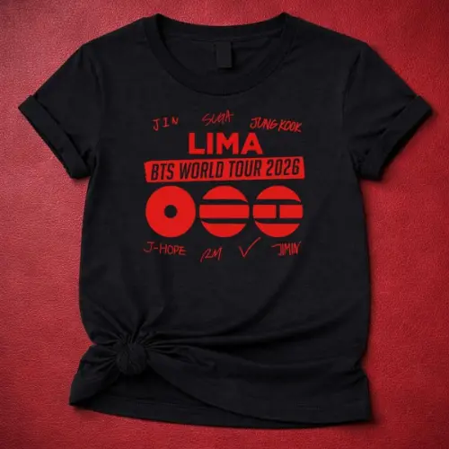 BTS World Tour 2026 lima Custom Tshirt