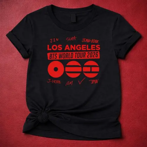 BTS World Tour 2026 los angeles Custom Tshirt
