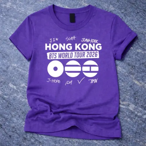 BTS World Tour 2026 hong kong Custom Tshirt