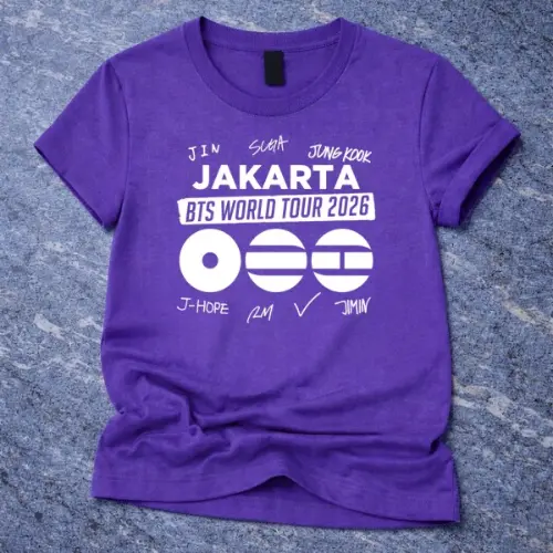 BTS World Tour 2026 jakarta Custom Tshirt