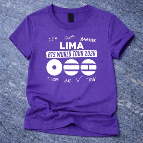 BTS World Tour 2026 lima Custom Tshirt