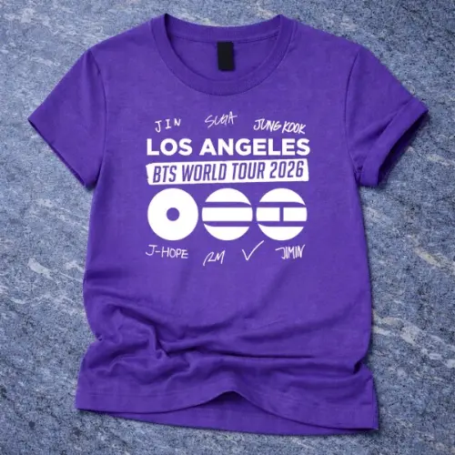 BTS World Tour 2026 los angeles Custom Tshirt