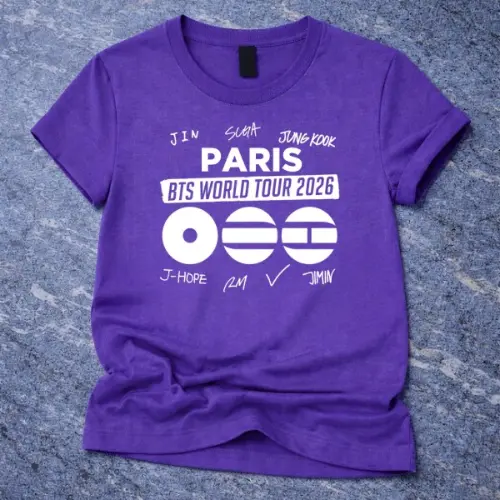 BTS World Tour 2026 paris Custom Tshirt