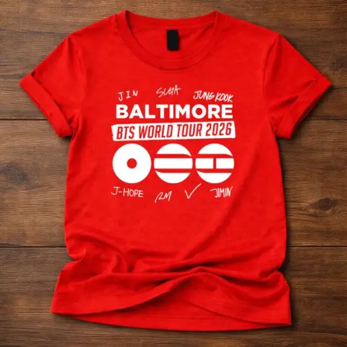 BTS World Tour 2026 baltimore Custom Tshirt