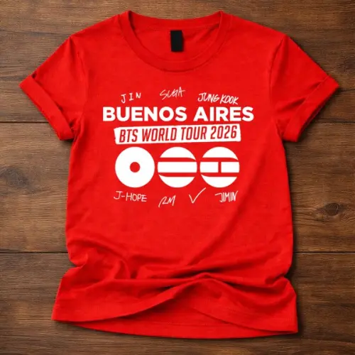 BTS World Tour 2026 buenos aires Custom Tshirt