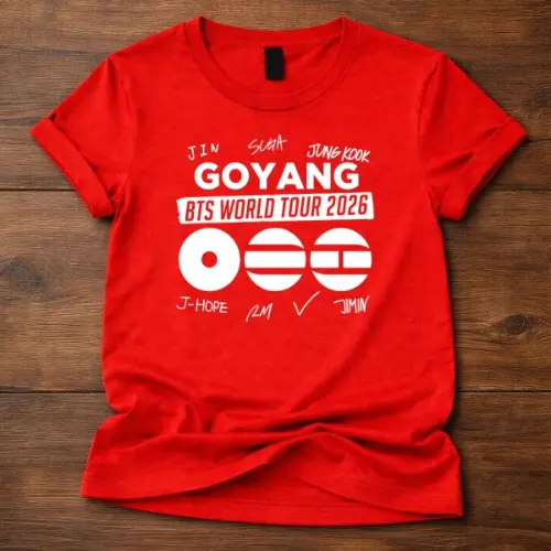 BTS World Tour 2026 goyang Custom Tshirt