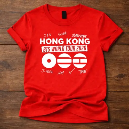 BTS World Tour 2026 hong kong Custom Tshirt
