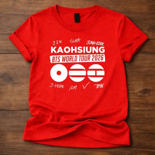 BTS World Tour 2026 kaohsiung Custom Tshirt
