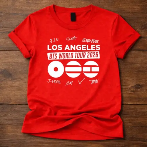 BTS World Tour 2026 los angeles Custom Tshirt