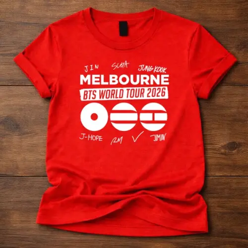 BTS World Tour 2026 melbourne Custom Tshirt