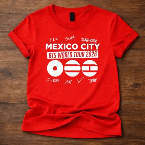 BTS World Tour 2026 mexico city Custom Tshirt