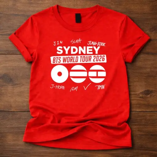 BTS World Tour 2026 sydney Custom Tshirt