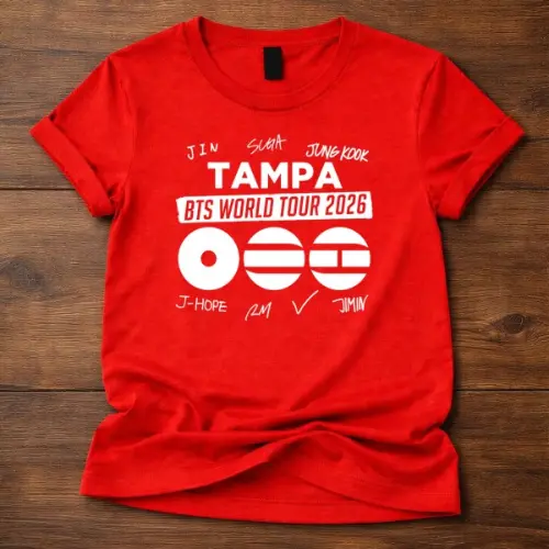 BTS World Tour 2026 tampa Custom Tshirt