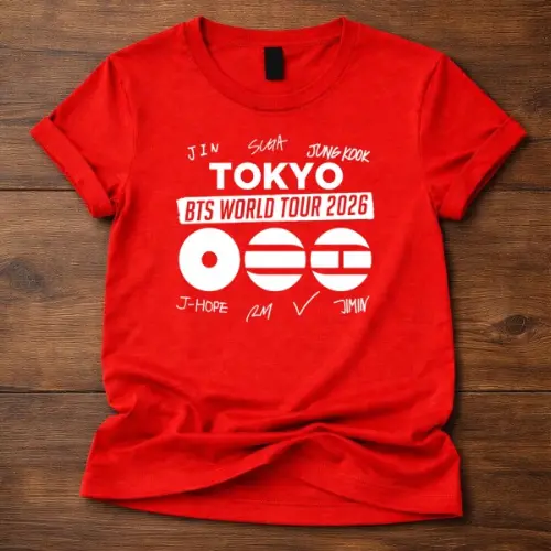 BTS World Tour 2026 tokyo Custom Tshirt