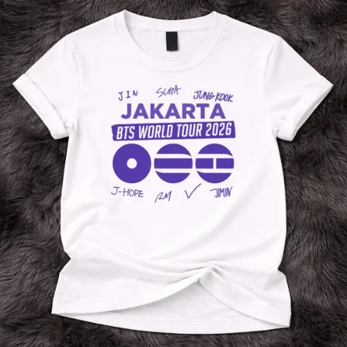 BTS World Tour 2026 jakarta Custom Tshirt