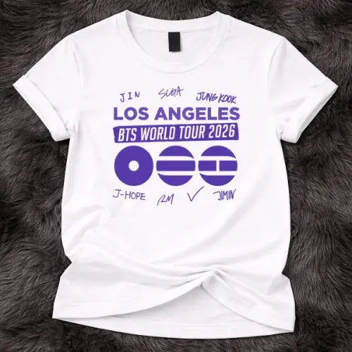 BTS World Tour 2026 los angeles Custom Tshirt