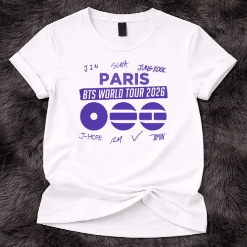 BTS World Tour 2026 paris Custom Tshirt