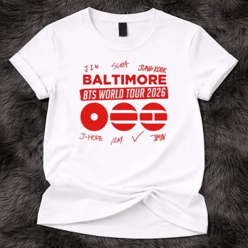 BTS World Tour 2026 baltimore Custom Tshirt