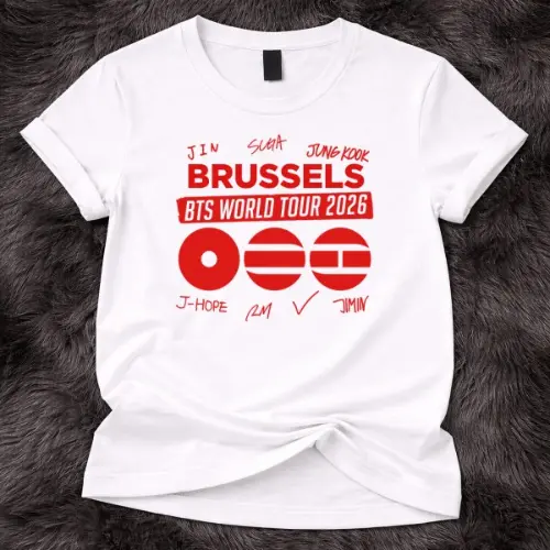 BTS World Tour 2026 brussels Custom Tshirt