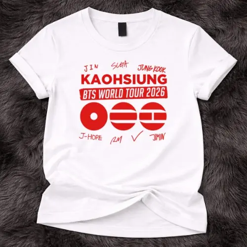 BTS World Tour 2026 kaohsiung Custom Tshirt