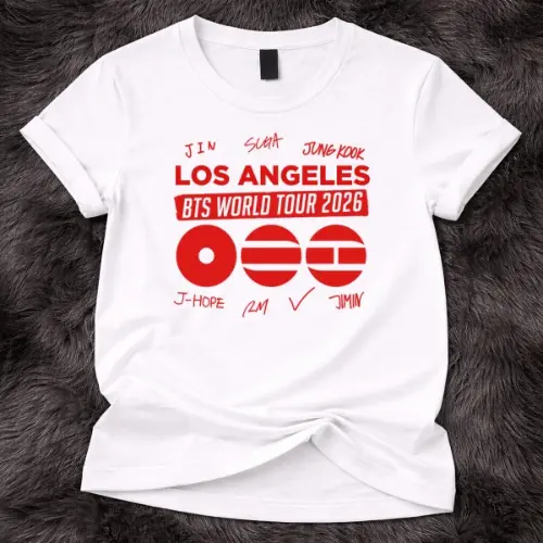 BTS World Tour 2026 los angeles Custom Tshirt