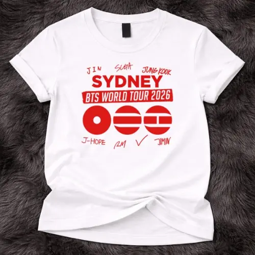 BTS World Tour 2026 sydney Custom Tshirt