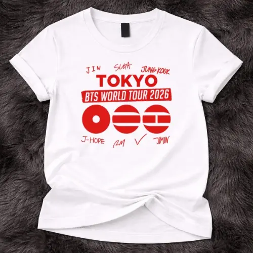 BTS World Tour 2026 tokyo Custom Tshirt